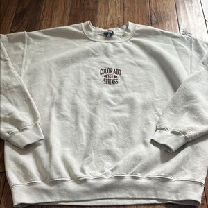 Classic White Crewneck Sweater